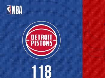 拉文空砍51分杜倫23+15+5活塞主場(chǎng)大勝公牛