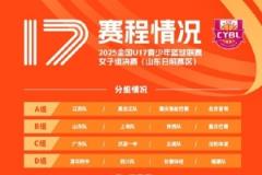 U17女子組決賽將于山東日照舉行，5日-7日進行小組賽